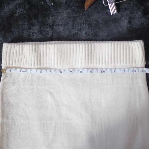 NWOT Matching Ecru Cream Beige Mini Skirt Set. - Picture 6 of 12